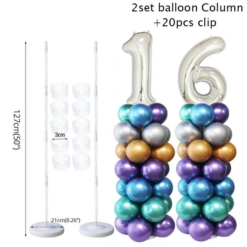 best cheap Table Balloon Arch Set Ballon Column Stand for Wedding Birthday Party Decorations Kids Balloons Accessories Christmas Decor ball shop online at M2K Trends for