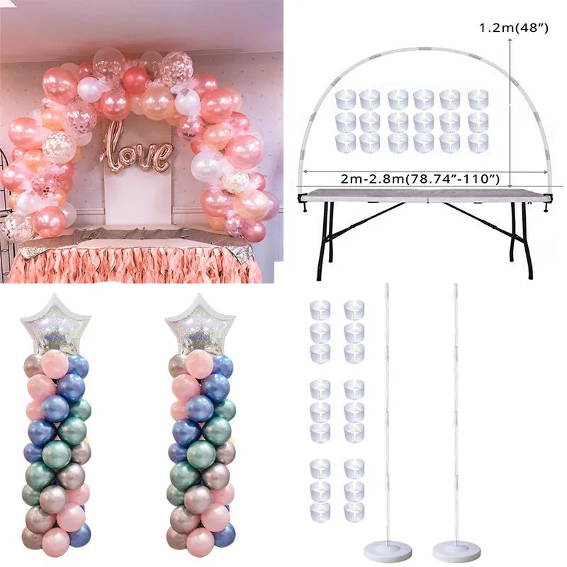 best cheap Table Balloon Arch Set Ballon Column Stand for Wedding Birthday Party Decorations Kids Balloons Accessories Christmas Decor ball shop online at M2K Trends for