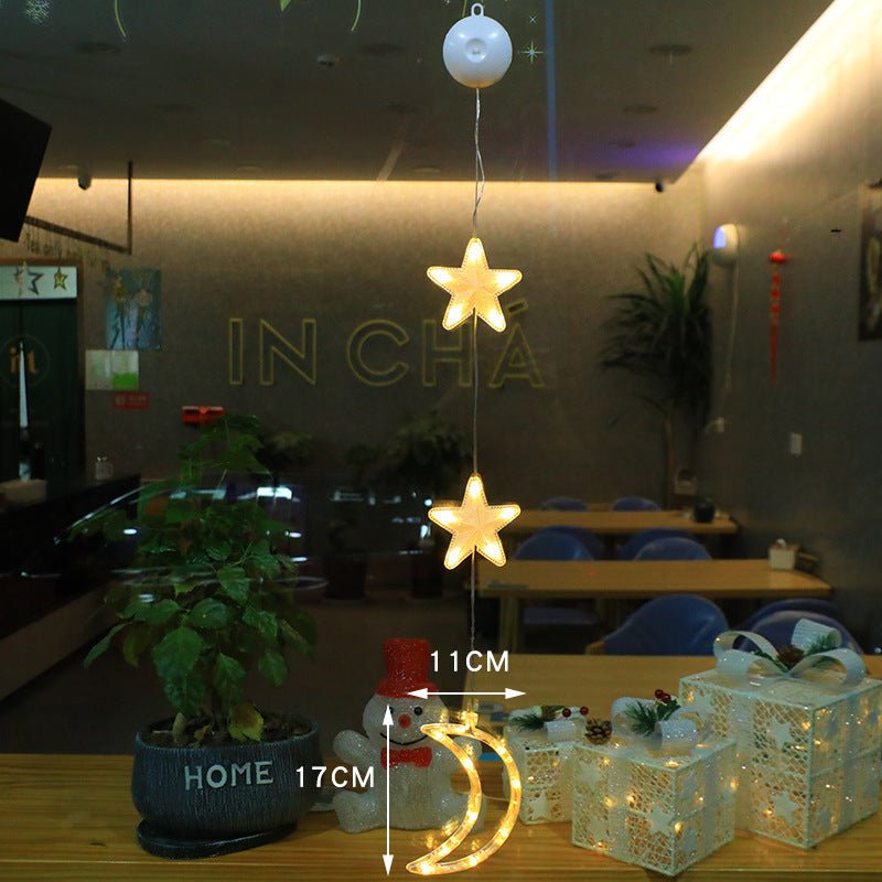 best Christmas 3pcs LED Light Star Xmas Tree Hanging Sucker Lamp Window Ornaments Decoration For Home Xmas Navidad 2023 New Year Decor Christmas Decorations 0 shop online at M2K Trends for