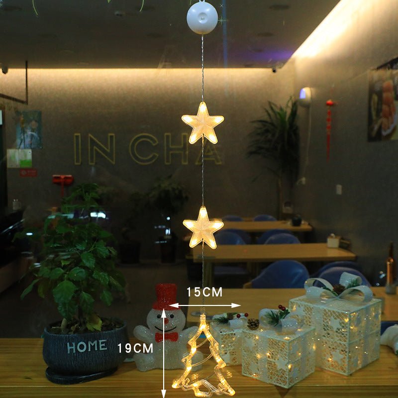 best Christmas 3pcs LED Light Star Xmas Tree Hanging Sucker Lamp Window Ornaments Decoration For Home Xmas Navidad 2023 New Year Decor Christmas Decorations 0 shop online at M2K Trends for