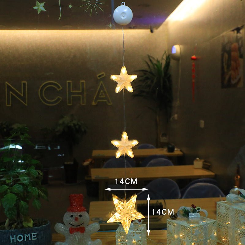 best Christmas 3pcs LED Light Star Xmas Tree Hanging Sucker Lamp Window Ornaments Decoration For Home Xmas Navidad 2023 New Year Decor Christmas Decorations 0 shop online at M2K Trends for