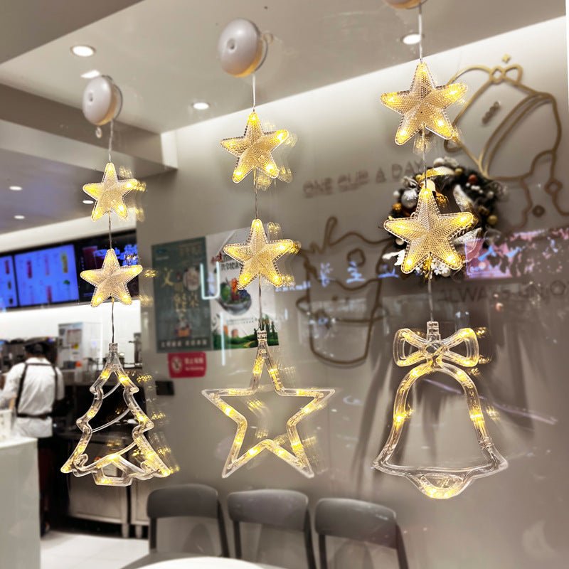 best Christmas 3pcs LED Light Star Xmas Tree Hanging Sucker Lamp Window Ornaments Decoration For Home Xmas Navidad 2023 New Year Decor Christmas Decorations 0 shop online at M2K Trends for