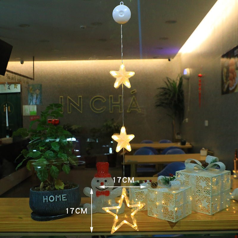 best Christmas 3pcs LED Light Star Xmas Tree Hanging Sucker Lamp Window Ornaments Decoration For Home Xmas Navidad 2023 New Year Decor Christmas Decorations 0 shop online at M2K Trends for