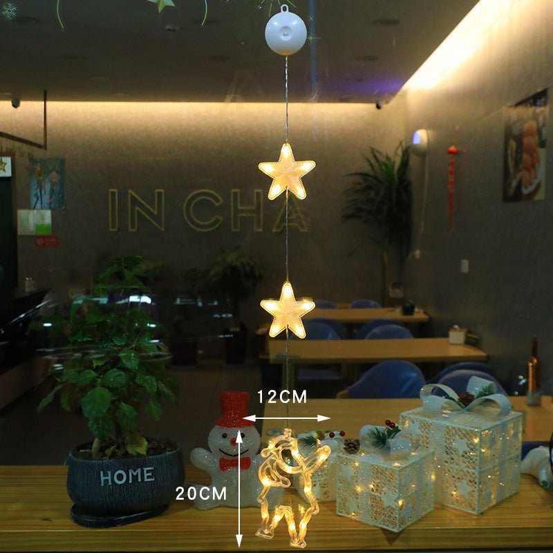 best Christmas 3pcs LED Light Star Xmas Tree Hanging Sucker Lamp Window Ornaments Decoration For Home Xmas Navidad 2023 New Year Decor Christmas Decorations 0 shop online at M2K Trends for
