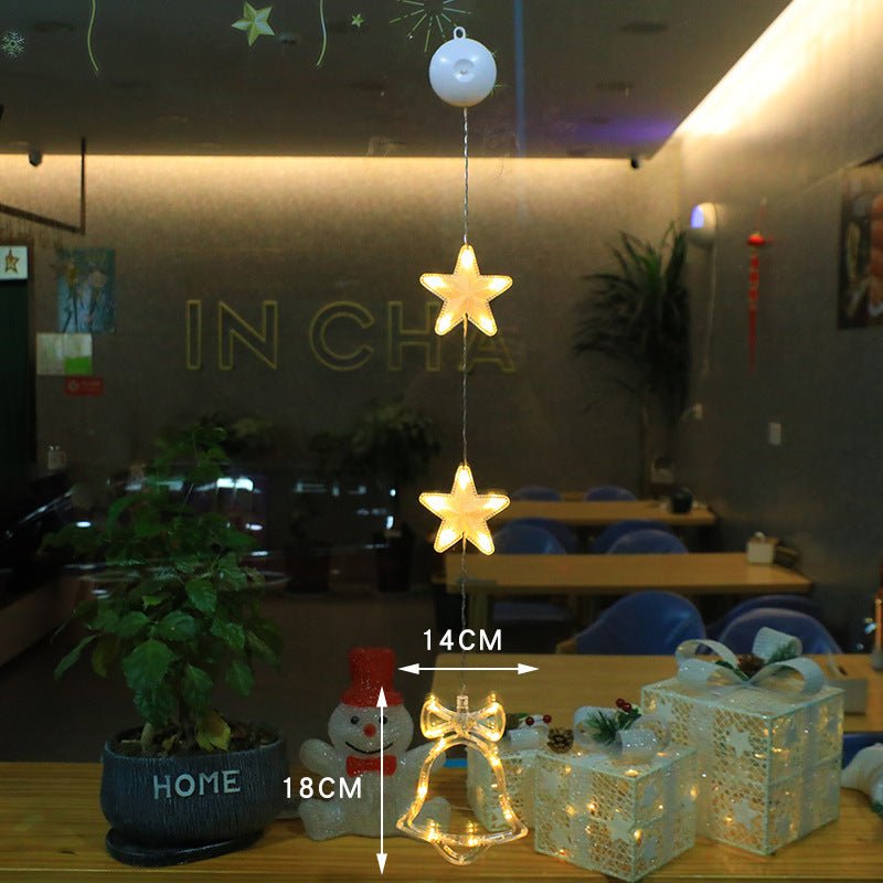best Christmas 3pcs LED Light Star Xmas Tree Hanging Sucker Lamp Window Ornaments Decoration For Home Xmas Navidad 2023 New Year Decor Christmas Decorations 0 shop online at M2K Trends for