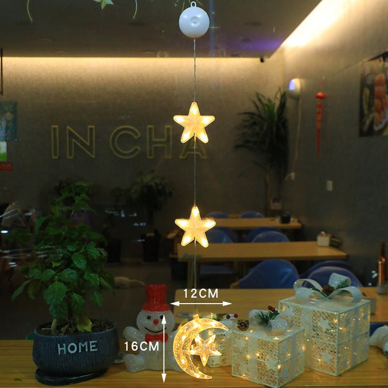 best Christmas 3pcs LED Light Star Xmas Tree Hanging Sucker Lamp Window Ornaments Decoration For Home Xmas Navidad 2023 New Year Decor Christmas Decorations 0 shop online at M2K Trends for