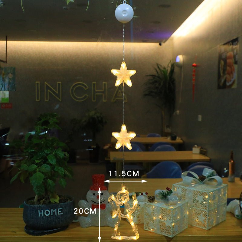 best Christmas 3pcs LED Light Star Xmas Tree Hanging Sucker Lamp Window Ornaments Decoration For Home Xmas Navidad 2023 New Year Decor Christmas Decorations 0 shop online at M2K Trends for