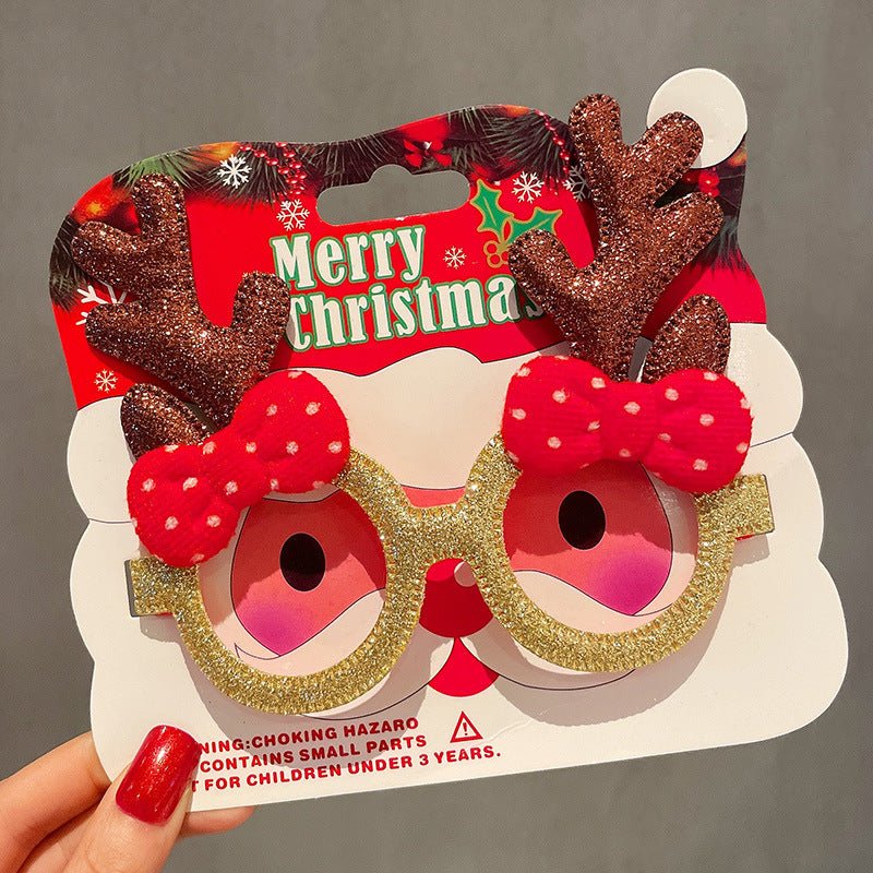best Christmas Elk Glasses Frame Dress Up Couple 0 shop online at M2K Trends for