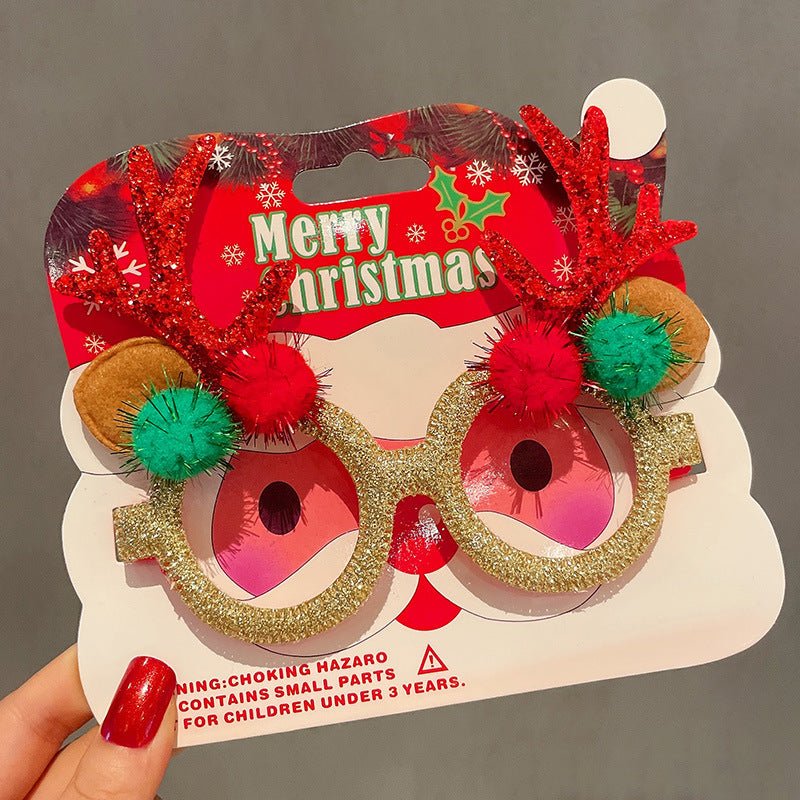 best Christmas Elk Glasses Frame Dress Up Couple 0 shop online at M2K Trends for