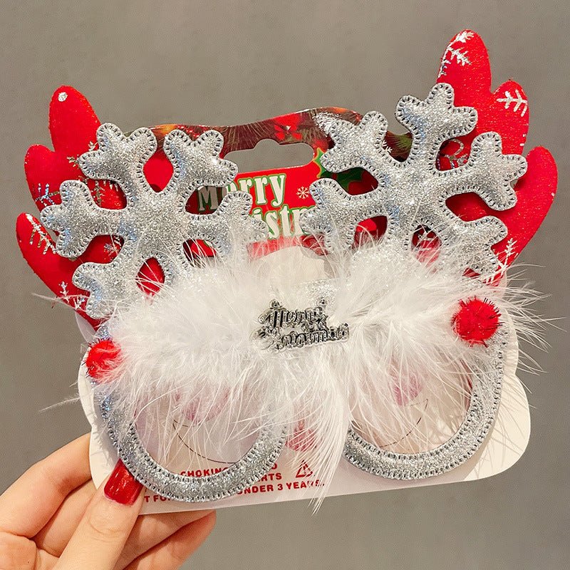 best Christmas Elk Glasses Frame Dress Up Couple 0 shop online at M2K Trends for