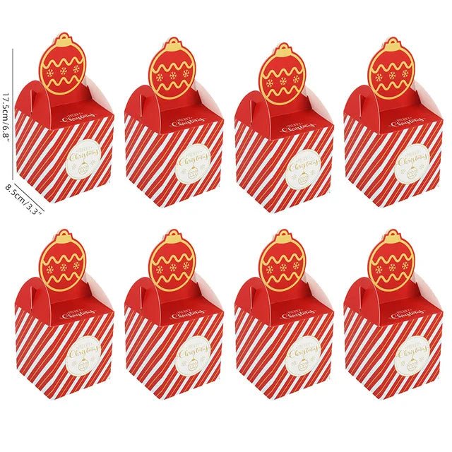 best Christmas paper Kids Candy Box Bag Navidad 2021 New year christmas home decoration Natal gift bags Kerst Noel Treats packing box shop online at M2K Trends for