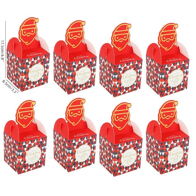 best Christmas paper Kids Candy Box Bag Navidad 2021 New year christmas home decoration Natal gift bags Kerst Noel Treats packing box shop online at M2K Trends for