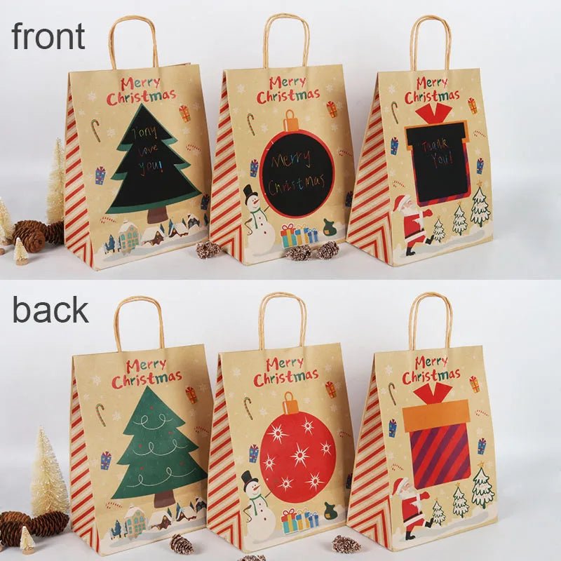 best Christmas paper Kids Candy Box Bag Navidad 2021 New year christmas home decoration Natal gift bags Kerst Noel Treats packing box shop online at M2K Trends for