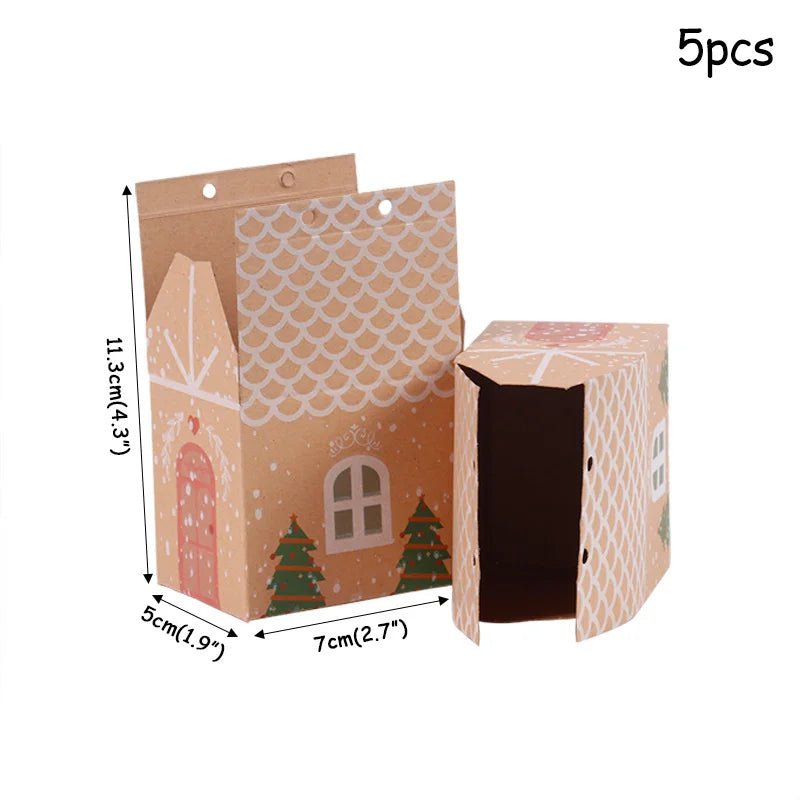 best Christmas paper Kids Candy Box Bag Navidad 2021 New year christmas home decoration Natal gift bags Kerst Noel Treats packing box shop online at M2K Trends for