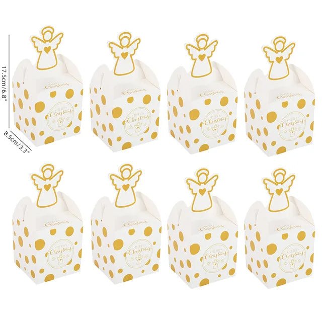 best Christmas paper Kids Candy Box Bag Navidad 2021 New year christmas home decoration Natal gift bags Kerst Noel Treats packing box shop online at M2K Trends for