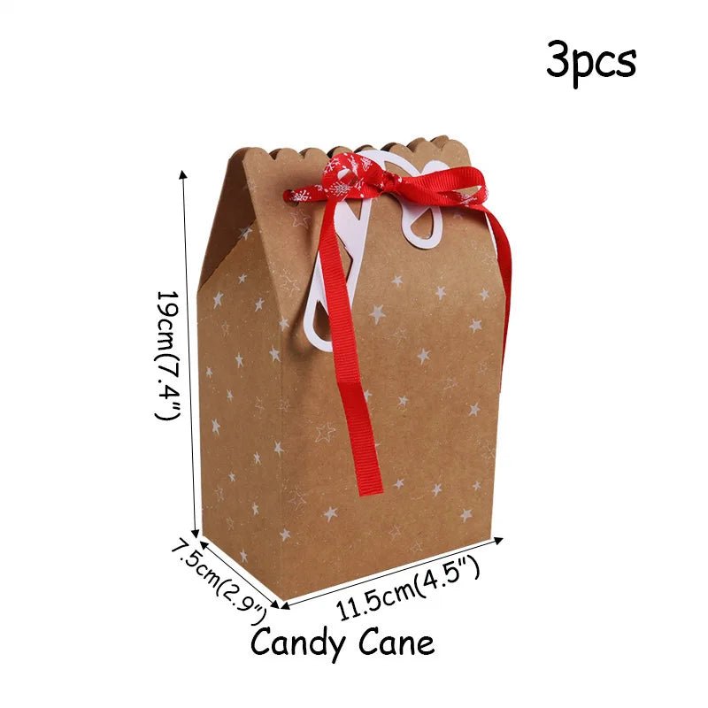 best Christmas paper Kids Candy Box Bag Navidad 2021 New year christmas home decoration Natal gift bags Kerst Noel Treats packing box shop online at M2K Trends for