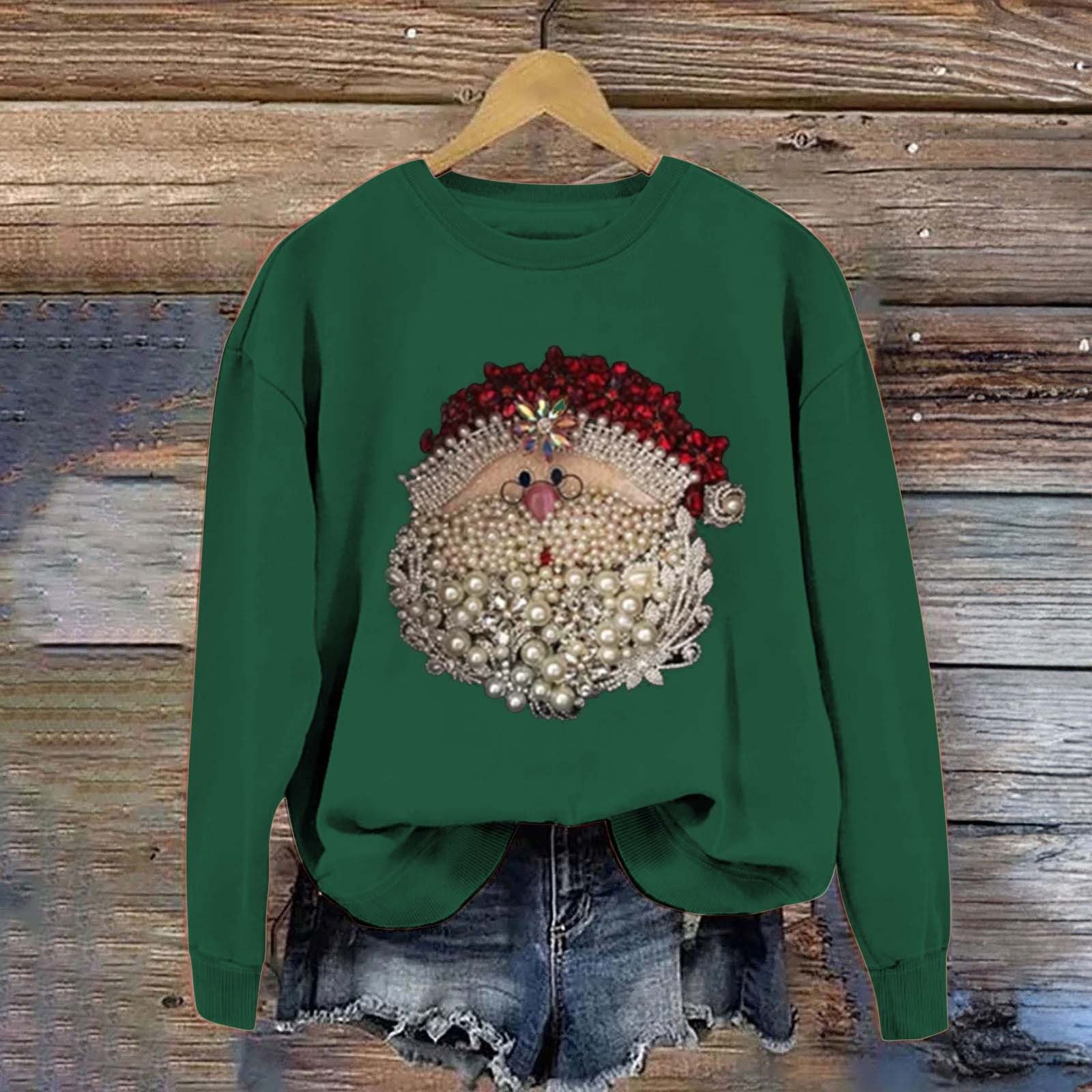 best Christmas Snowman Love Casual Long Sleeve Loose Polyester Cotton Round Neck Sweater 0 shop online at M2K Trends for