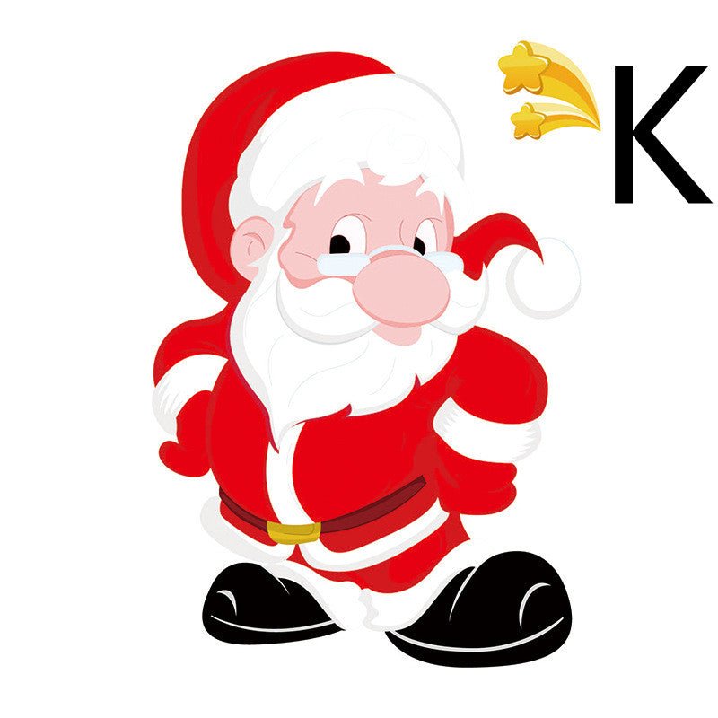 best Christmas Sticker Santa Elk Glass Window Decoration 0 shop online at M2K Trends for