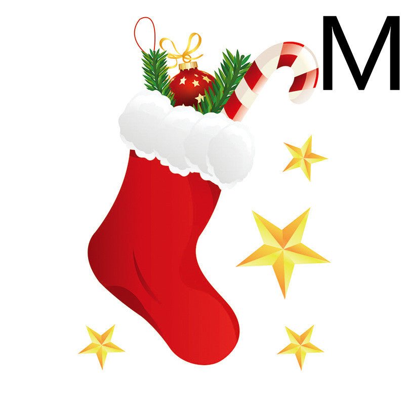 best Christmas Sticker Santa Elk Glass Window Decoration 0 shop online at M2K Trends for