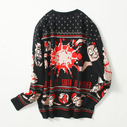 best Christmas sweater couple loose jacquard sweater 0 shop online at M2K Trends for