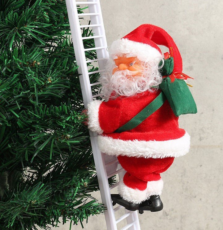 best Climbing Ladder Electric Santa Claus Climbing Red Ladder Doll Toy 0 shop online at M2K Trends for