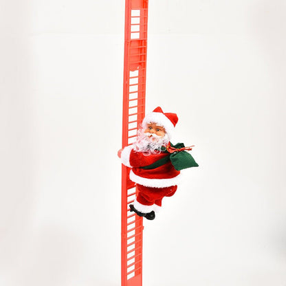 best Climbing Ladder Electric Santa Claus Climbing Red Ladder Doll Toy 0 shop online at M2K Trends for