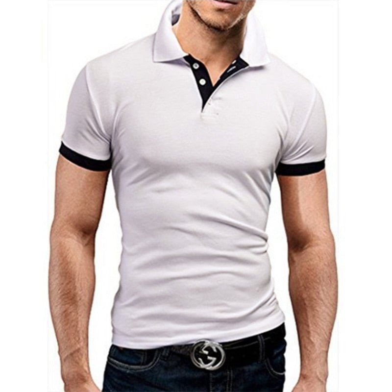best Covrlge Polo Shirt Men Summer Stritching Men Shorts Sleeve Polo Business Clothes Luxury Men Tee Shirt Brand Polos MTP129 shop online at M2K Trends for
