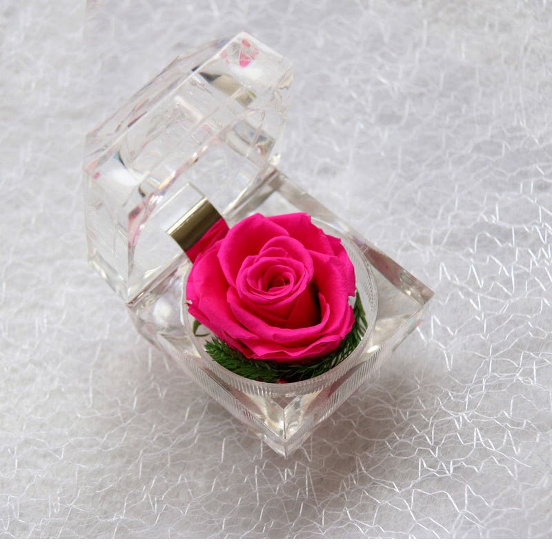 best Crystal Acrylic Rose Eternal Flower Gift Box Confession Valentine's Day Gift Accessories shop online at M2K Trends for gift