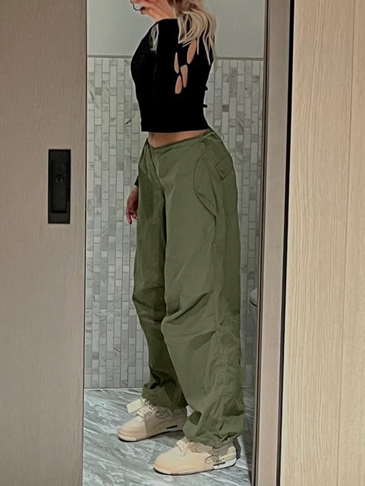 best Cuteandpsycho Streetwear Joggers Baggy Trousers Loose Wide Leg Women Punk Sweatpants Chic Solid Fashion Vintage Pants Casual Y2K 0 shop online at M2K Trends for