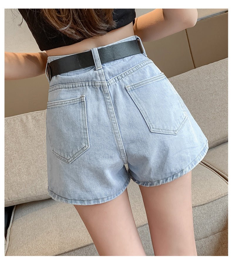 best Denim Shorts Women Summer a-Line High Waist 0 shop online at M2K Trends for