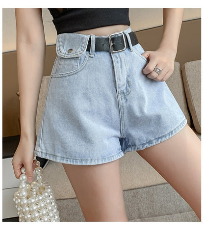 best Denim Shorts Women Summer a-Line High Waist 0 shop online at M2K Trends for