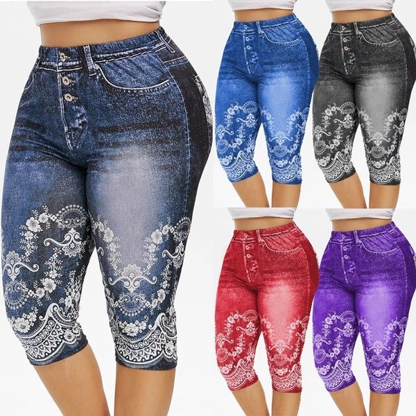 best Denim Yoga Pants Jeans Leggings High Waist Capri Pants Jeggings Clothing shop online at M2K Trends for