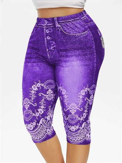 best Denim Yoga Pants Jeans Leggings High Waist Capri Pants Jeggings Clothing shop online at M2K Trends for