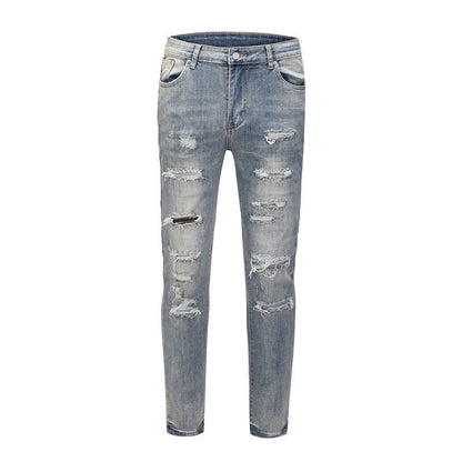 best Distressed Washed Water Ripped Blue Jeans 0 shop online at M2K Trends for