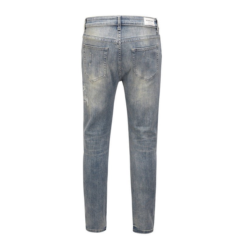 best Distressed Washed Water Ripped Blue Jeans 0 shop online at M2K Trends for