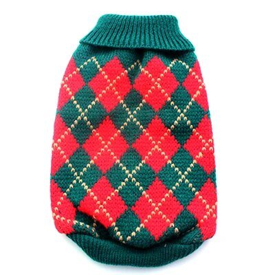 best Dog Cat Argyle Sweater Hoodie Pet Puppy Coat Jacket Autumn/Winter Apparel 5 Colours 6 Sizes shop online at M2K Trends for