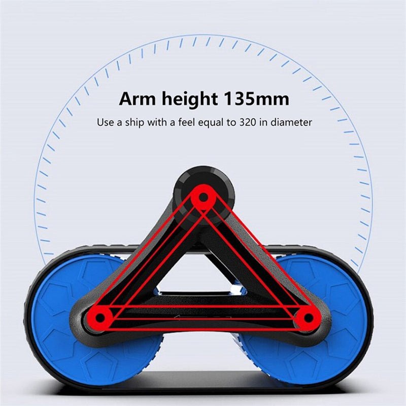 best Double Wheel Abdominal Exerciser Women Men Automatic Rebound Ab Wheel Roller Waist Trainer Gym Sports Home Exercise Devices Accessories shop online at M2K Trends for Exercise equipment