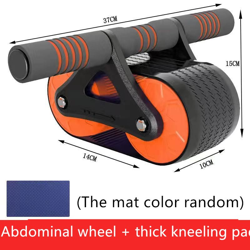best Double Wheel Abdominal Exerciser Women Men Automatic Rebound Ab Wheel Roller Waist Trainer Gym Sports Home Exercise Devices Accessories shop online at M2K Trends for Exercise equipment