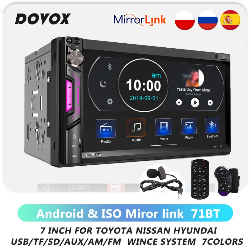 best DOVOX 2din Car Radio Android GPS Multimedia Player 2 Din 71BT Automotive shop online at M2K Trends for Car Electronics