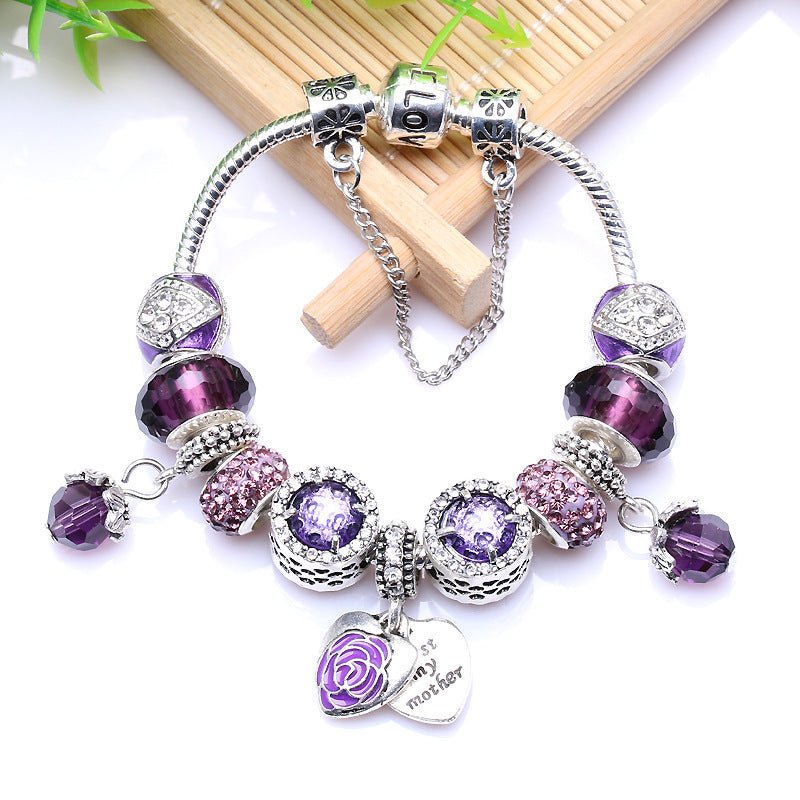 best Dripping Oil Double Love Bracelet Mother's Day Gift Bracelet Accessories shop online at M2K Trends for gift