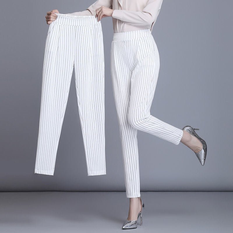 best Elastic Waist And Feet All-match Slimming Casual Professional Suit Pants 0 shop online at M2K Trends for