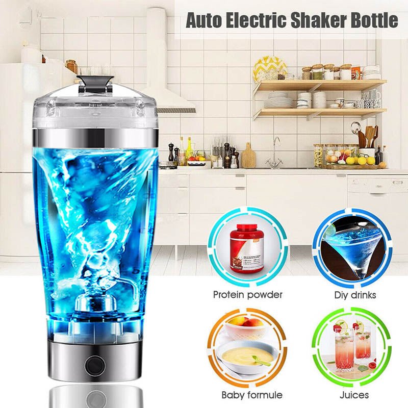 best Electric Protein Shake Stirrer USB Shake Bottle Milk Coffee Blender Kettle Sports And Fitness Charging Electric Shaker Cup 0 shop online at M2K Trends for smart