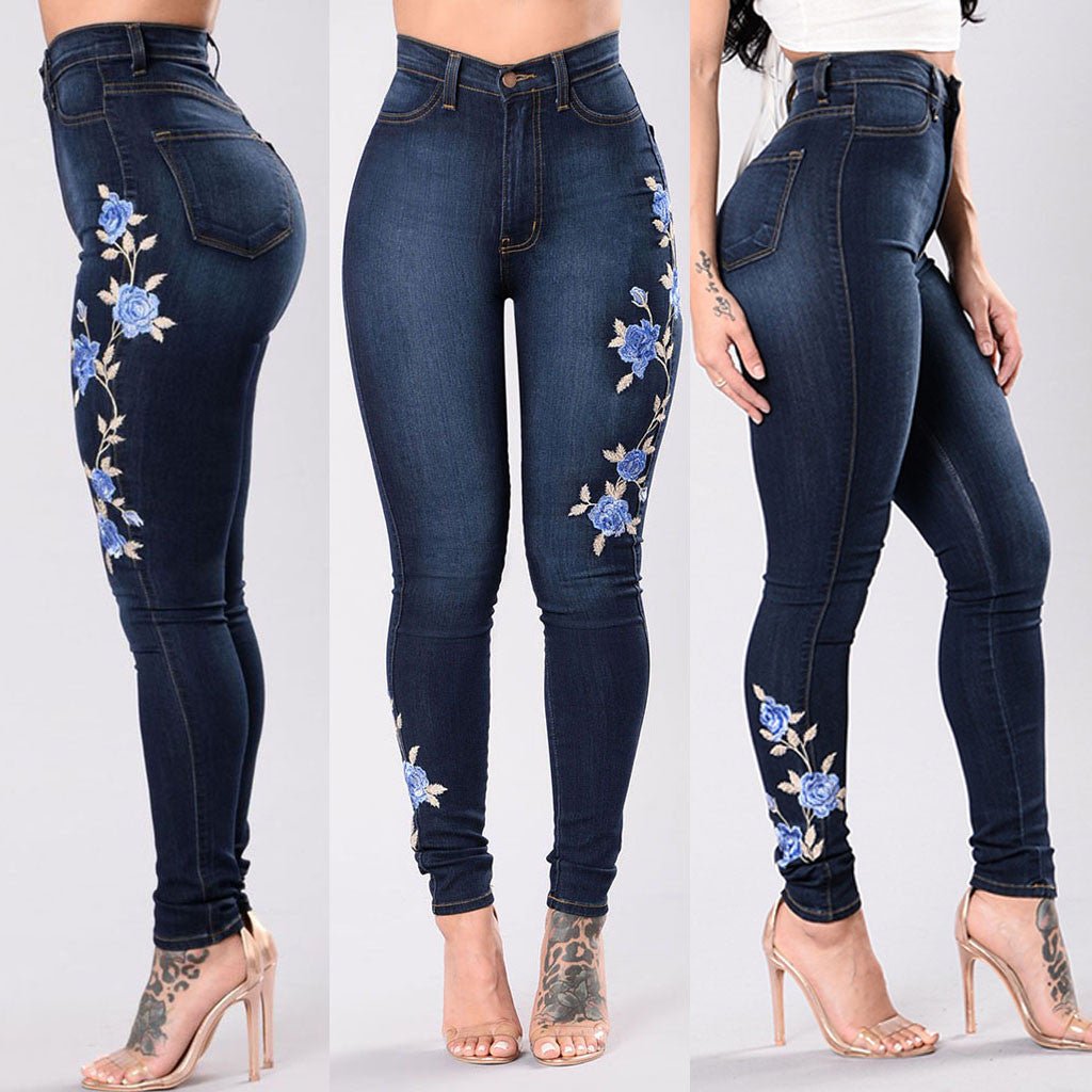 best European and American embroidered jeans Pants shop online at M2K Trends for