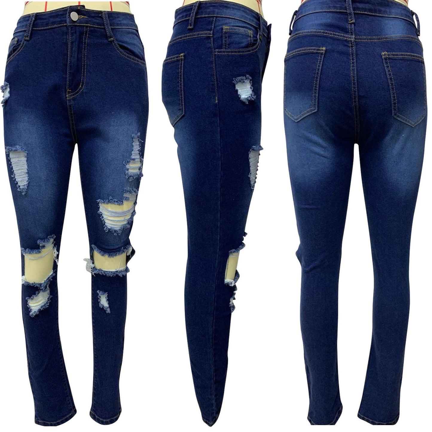 best Explosion style ripped denim women trousers Pants shop online at M2K Trends for