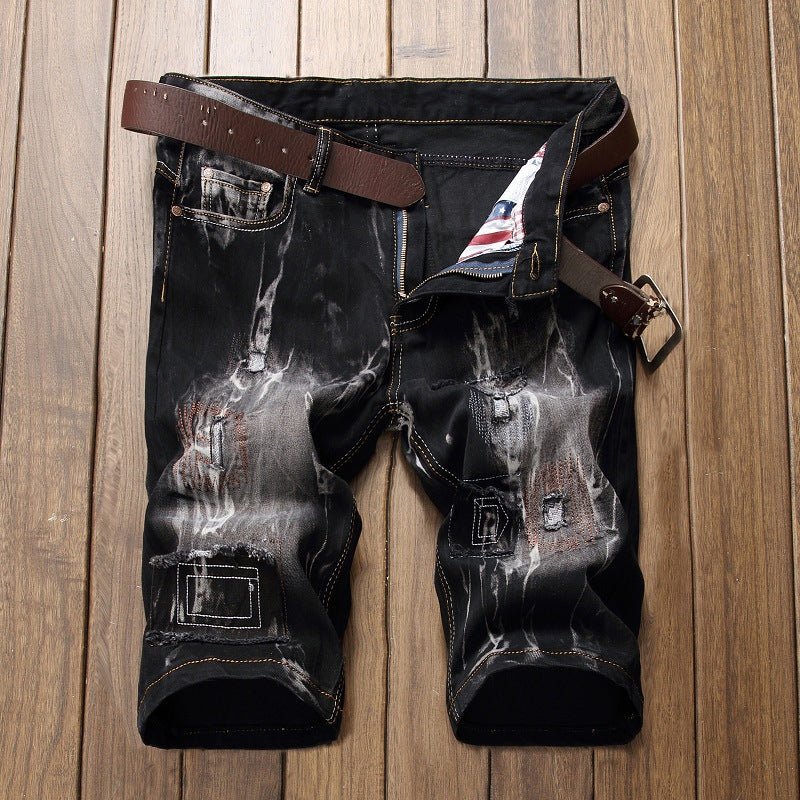 best Fashion Men's Retro Stretch Ripped Denim Pants 0 shop online at M2K Trends for