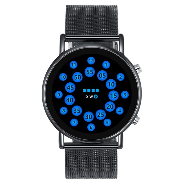 best Fashionable Lightweight Mesh Belt LED Ball Watch Jewelry & Watches shop online at M2K Trends for