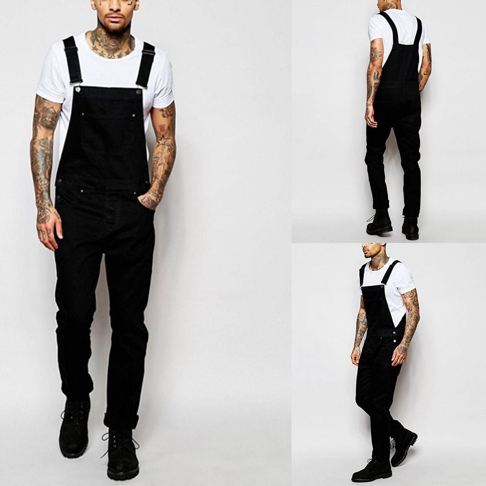 best Fashionable men's suspender denim rompers 0 shop online at M2K Trends for