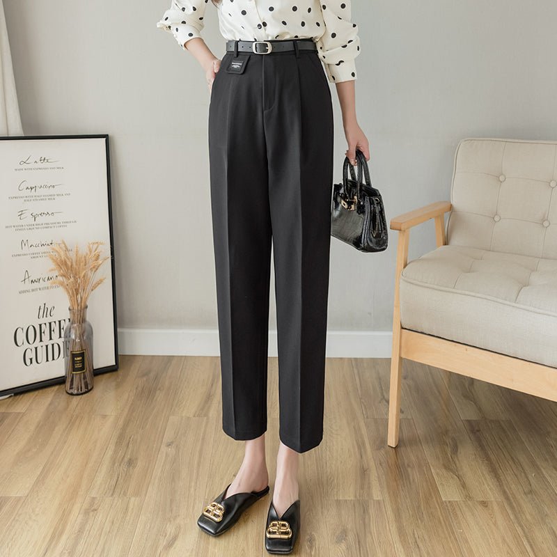 best Female Professional Straight Loose Suit Harem Pants High Waist 0 shop online at M2K Trends for