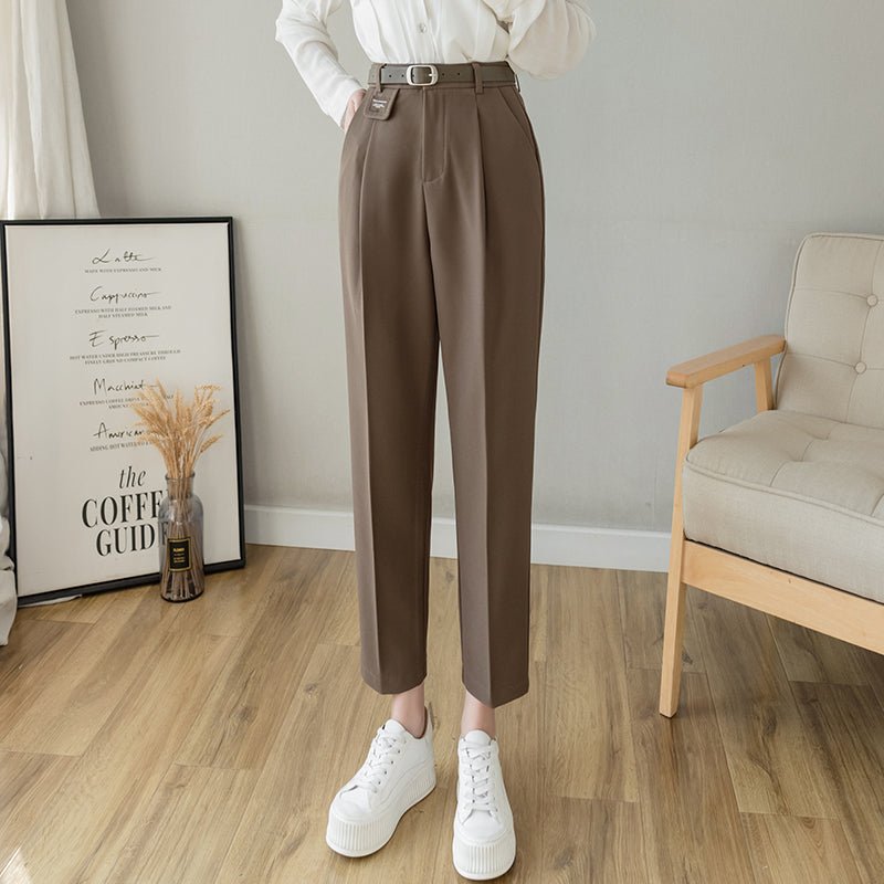 best Female Professional Straight Loose Suit Harem Pants High Waist 0 shop online at M2K Trends for