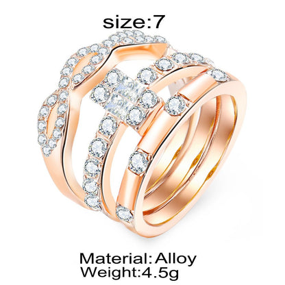 best Flash diamond inlaid zircon ring jewelry Accessories shop online at M2K Trends for Fashion Jewelry